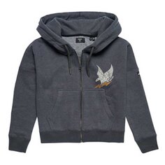 Толстовка Superdry Boho Graphic Full Zip, серый