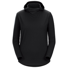 Рубашка из мериноса Arc&apos;Teryx Women&apos;s Lana Wool Hoody, черный Arcteryx