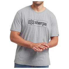 Футболка Sherpa Sokaa Tee, цвет Heather Grey Logo Sherpa.