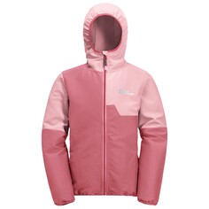 Куртка из софтшелла Jack Wolfskin Kid&apos;s Turbulence Hooded, цвет Soft Pink