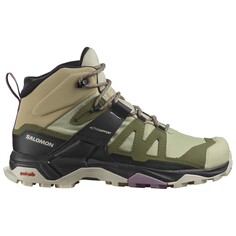 Ботинки для прогулки Salomon Women&apos;s X Ultra 4 Mid GTX, цвет Alfalfa/Deep Lichen Green/Almond Milk