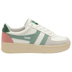 Кроссовки Gola Women&apos;s Grandslam Trident, цвет White/Green Mist/Evergreen