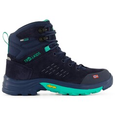 Ботинки для прогулки Trollkids Kid&apos;s Trollsteinen Hiker Mid XT, цвет Navy/Mint