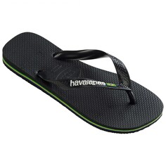 Сандалии Havaianas Kid&apos;s Brasil Logo, цвет Black/Black