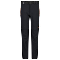 Брюки на молнии Cmp Boy&apos;s Zip Off Pant with Belt, цвет Antracite/Flame