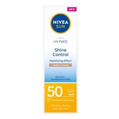 NIVEA Sun UV Face Shine Control Матирующий крем для лица с высоким SPF