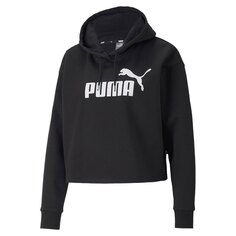 Худи Puma Essential Cropped Logo, черный