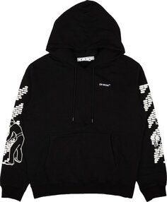 Худи Off-White Bricks Slim Hoodie &apos;Black/White&apos;, черный