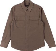 Рубашка Helmut Lang Military &apos;Cobblestone&apos;, коричневый