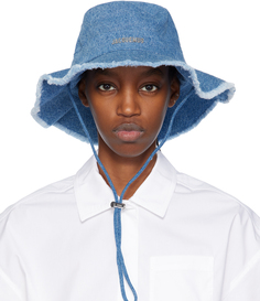 Синяя шляпа Le bob Artichaut Jacquemus, цвет Blue