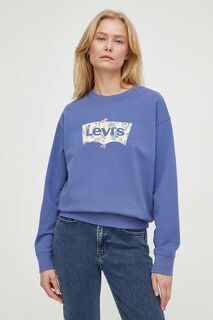 Хлопковая толстовка Levi&apos;s, синий Levis