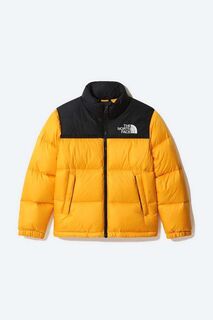 Молодежный детский пуховик 1996 Retro Nuptse The North Face, желтый