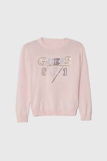 Шерстяной свитер для мальчика Guess, розовый