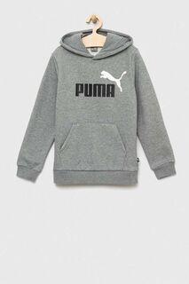 Детская толстовка ESS+ 2 Col Big Logo Hoodie FL B Puma, серый