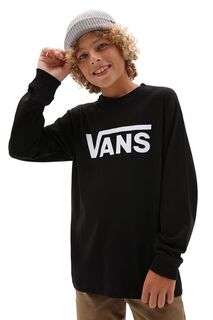 Футболка с длинным рукавом для детей 122-174см. Vans, черный