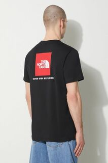 Хлопковая футболка MS/S Redbox Tee The North Face, черный