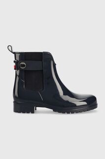 Резиновые сапоги Ankle Rainboot With Metal Detail Tommy Hilfiger, темно-синий