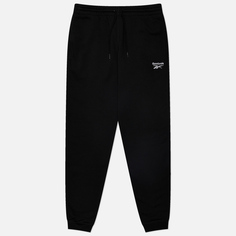 Мужские брюки Reebok Identity Small Logo Fleece Joggers, цвет чёрный