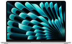 Ноутбук Apple MacBook Air 15" (M3, 8C CPU/10C GPU, 2024), 16 ГБ, 256 ГБ SSD, серебристый