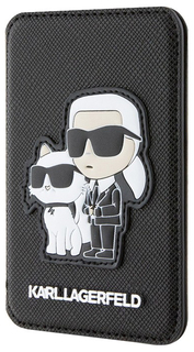 Karl Lagerfeld Чехол-бумажник Saffiano & Choupette Cardslot MagSafe, черный