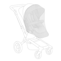 Москитные сетки Москитная сетка Olant Baby для коляски универсальная 100х45х45 см