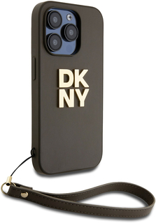 DKNY Чехол Stack с ремешком для iPhone 15 Pro, зеленый