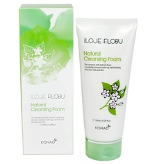 Пенка для снятия макияжа KONAD ILOJE Flobu Natural Foam Cleansing Очищающая и увлажняющая пенка для лица 0.185