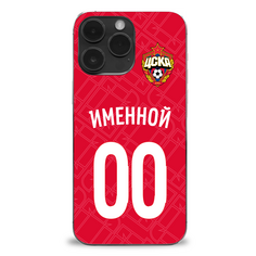 Именной клип-кейс для iPhone "Домашняя форма" (IPhone X (10)) ПФК ЦСКА