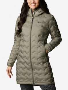 Пуховик женский Columbia Delta Ridge II Long Down Jacket, Зеленый