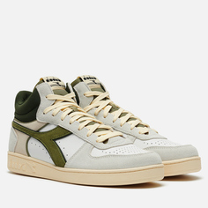 Кроссовки Diadora Magic Basket Demi Cut Suede Leather, цвет зелёный