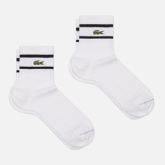 Комплект носков Lacoste 2-Pack Striped, цвет белый