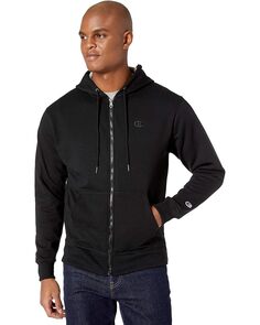 Худи Champion Powerblend Fleece Full Zip, черный