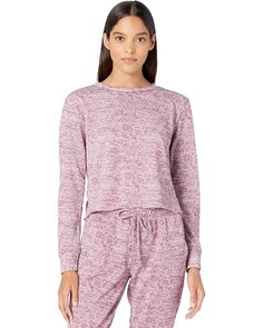 Брюки YMI Two-Piece Pullover &amp; Pants Fleece Set, бордовый