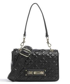 Стеганая сумка через плечо из искусственной кожи Love Moschino, черный