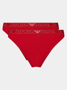 Комплект из 2 женских трусов Emporio Armani Underwear, красный