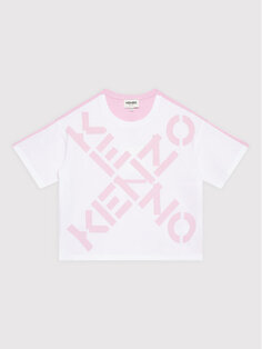 Футболка свободного кроя Kenzo Kids, розовый