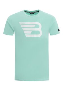 Футболка с принтом SLIM FIT CREWNECK Ballin, цвет dark mint