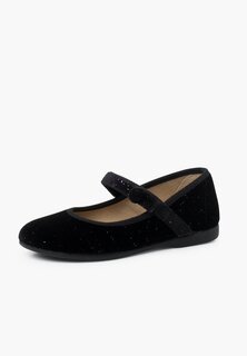 Балетки MERCEDITAS BRILLO BOTÓN Pisamonas, цвет metallic black