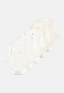 Боди BABY NAISS PERMANENT UNISEX 5 PACK Petit Bateau, цвет off-white