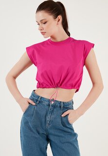 Базовая футболка REGULAR FIT LELA, цвет fuchsia