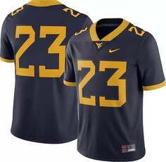 Мужская футбольная майка Nike West Virginia Mountaineers #23 синего цвета Dri-FIT Game