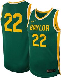 Женская зеленая баскетбольная майка Nike Baylor Bears #22