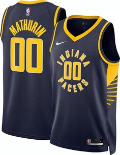 Мужская майка Nike Indiana Pacers Bennedict Mathurin #0 Dri-FIT Swingman