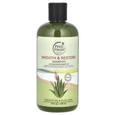 Шампунь Petal Fresh Pure Smooth &amp; Restore с кератиновым маслом и алоэ вера, 475 мл