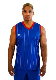 Рубашка Stark Soul Sport Shirt Pinstripes Ärmeloses Tank Top, синий