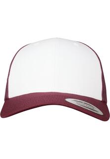 Бейсболка Flexfit Trucker, цвет maroon/white/maroon