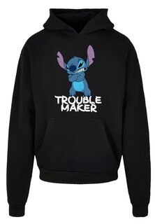 Пуловер F4NT4STIC Heavy Hoodie Disney Lilo &amp; Stitch Trouble Maker Hooded Sweater, черный