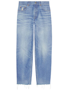 Джинсы Gucci Washed-out denim, синий