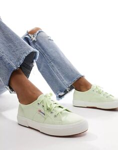 Зеленые кроссовки Superga