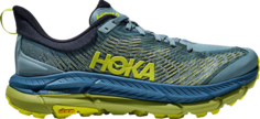 Кроссовки Mafate Speed 4 &apos;Stone Blue Dark Citron&apos;, синий Hoka